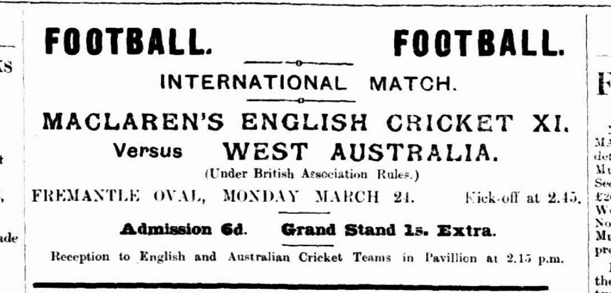 Advert from the Umpire newspaper, 19 March 1902