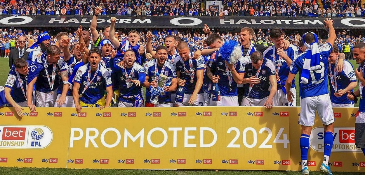 Ipswich Town 2023/24 English Championship champions