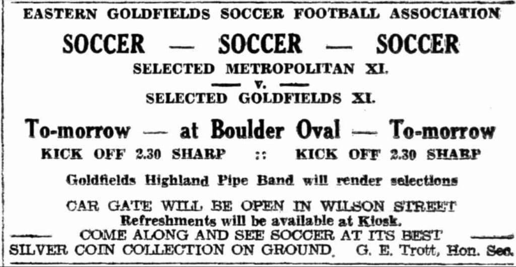 Advert from the Kalgoorlie Miner, 21 October 1950
