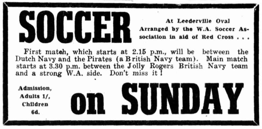 Advert from the West Australian, 30 August 1945