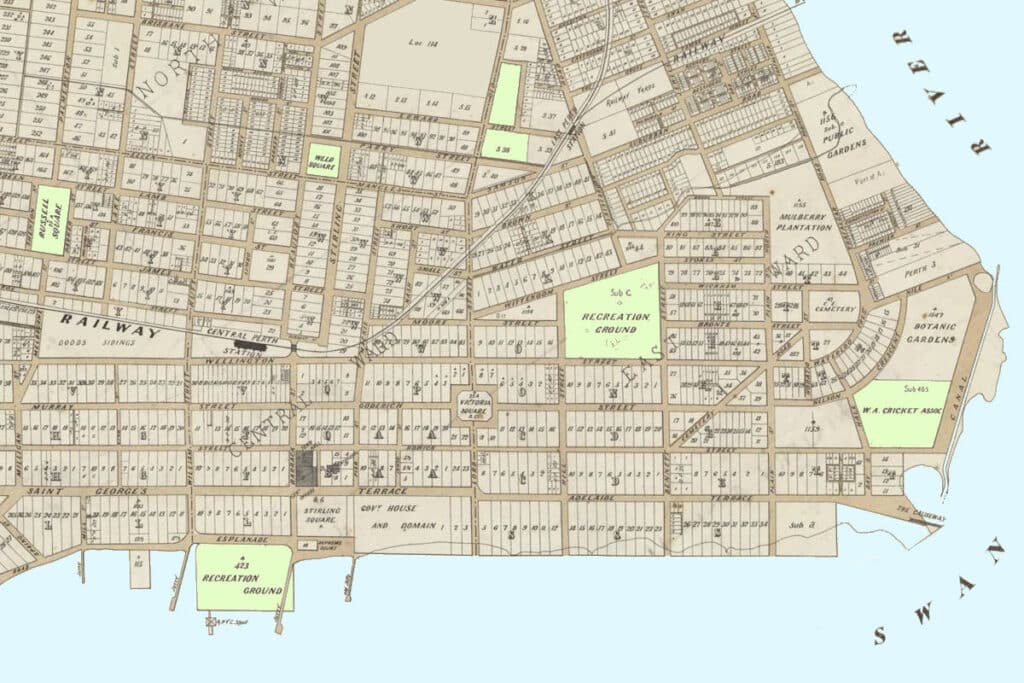 1894 City of Perth map